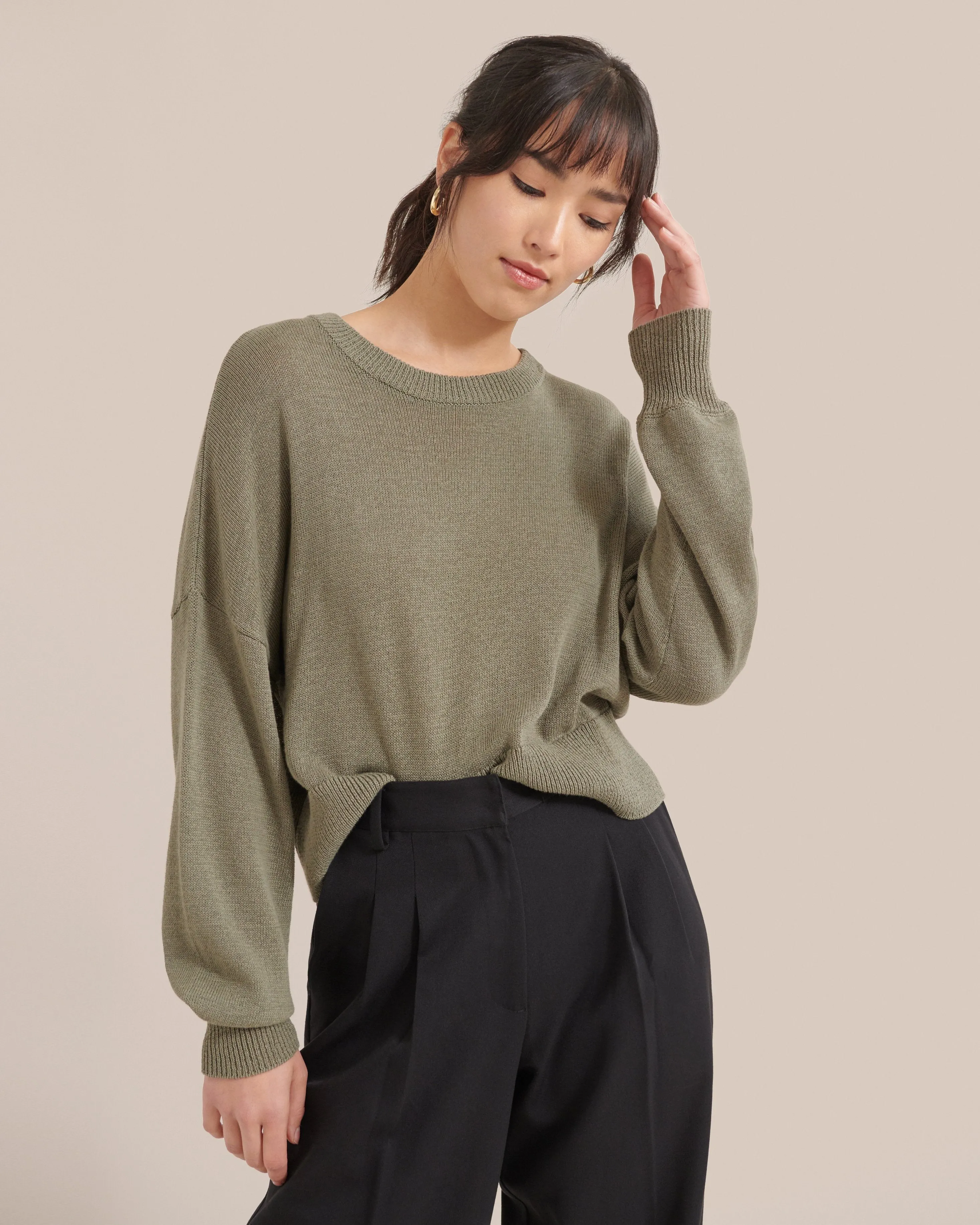 Alix Relaxed Crew-Neck Sweater