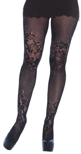 ALLURE NET AND LACE TIGHTS