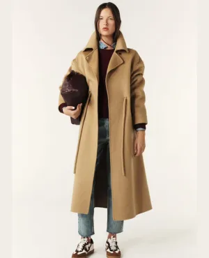 Ba&sh Kate Camel Long Coat