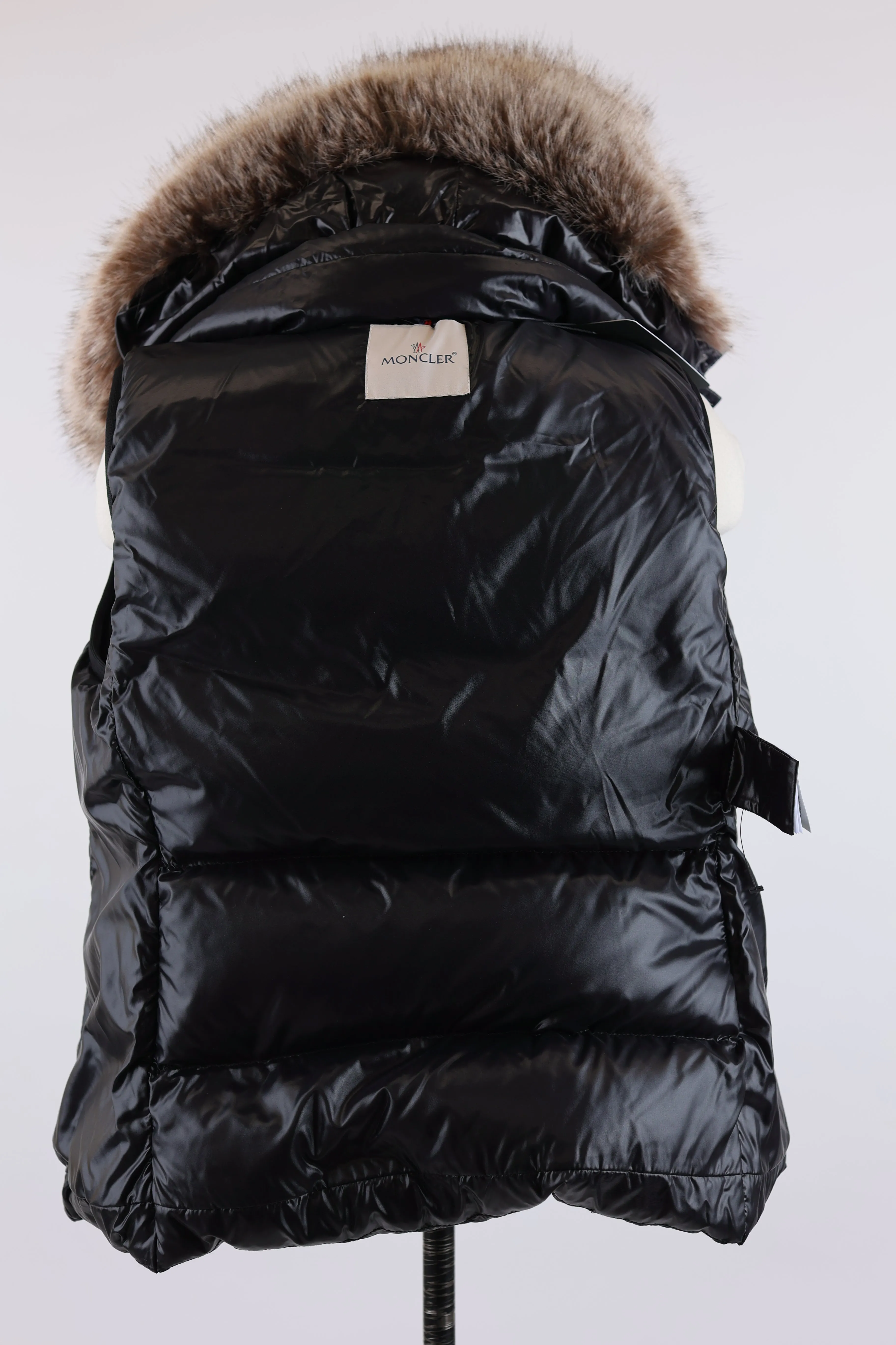 Balabio Hooded Down Vest W/ Fur Trim