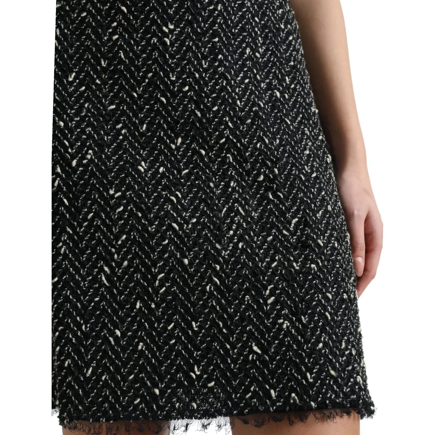 Dolce & Gabbana Elegant Tweed High-Waist Mini Skirt