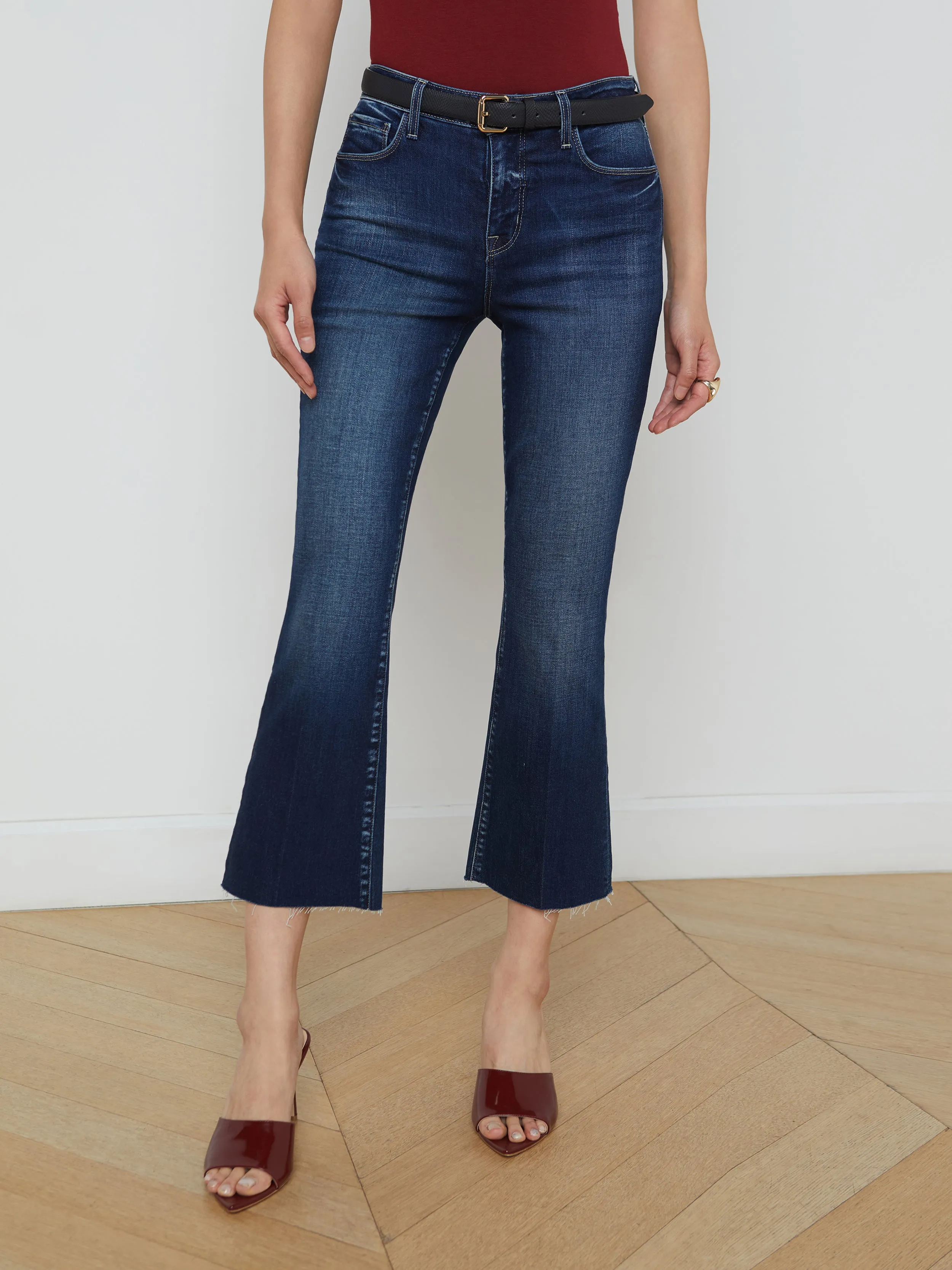 Kendra Cropped Flare Jean