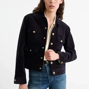 Nili Lotan Lizeth Corduroy Jacket - Midnight Blue